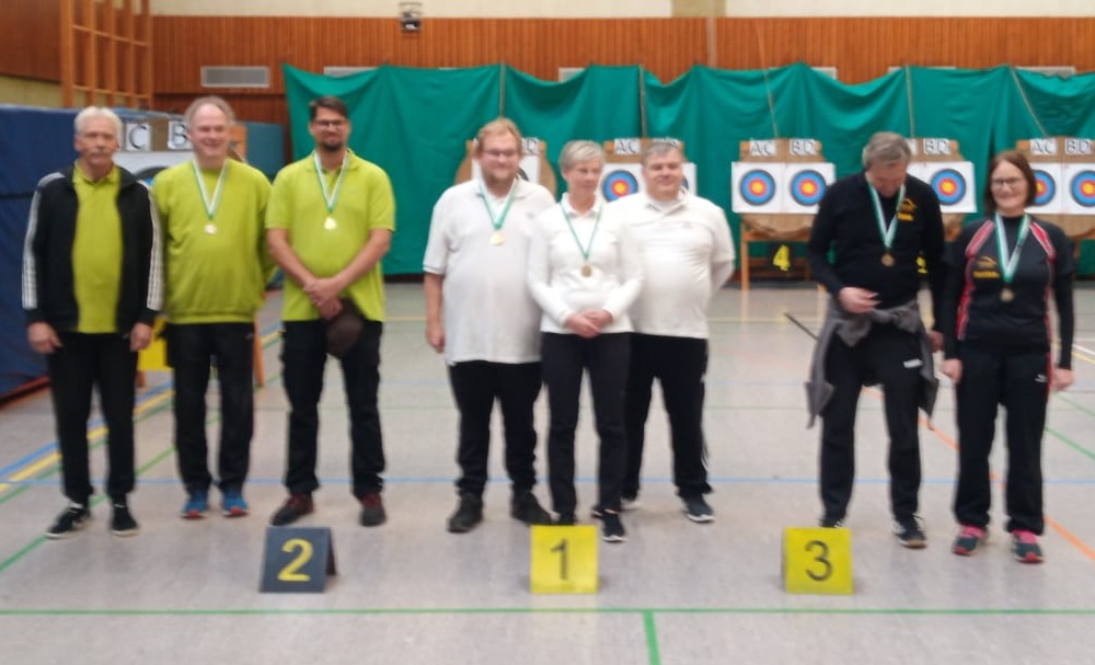 Reken Blankbogen Siegerehrung Mannschaft kl