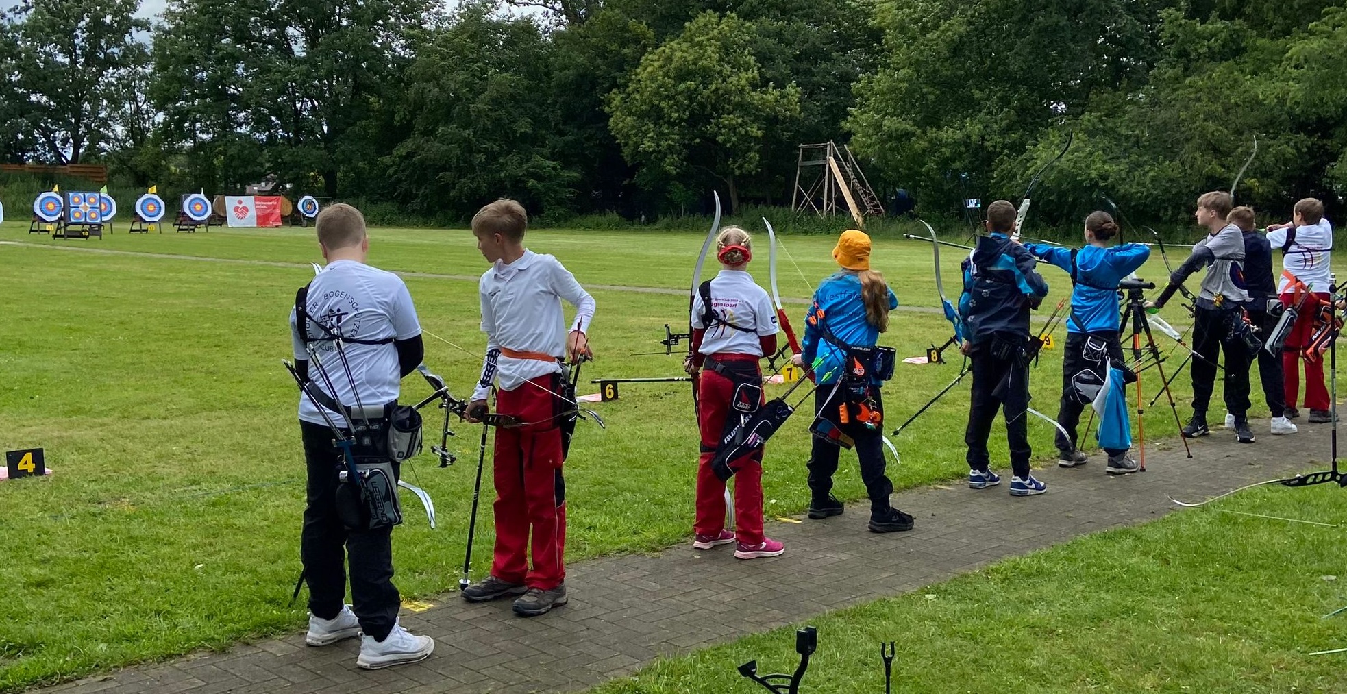 Jugendcup Bocholt 15.06.24 Schießlinie kl